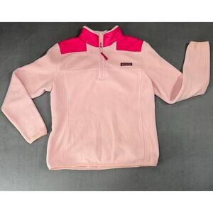 Vinyard‎ Vines Women’s 1/4 Zip Fleece Pink Pullover Size S